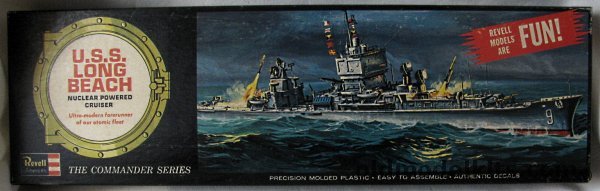 Revell 1/508 USS Long Beach Guided Missile Cruiser - Commander Series Issue, H424-170 plastic model kit